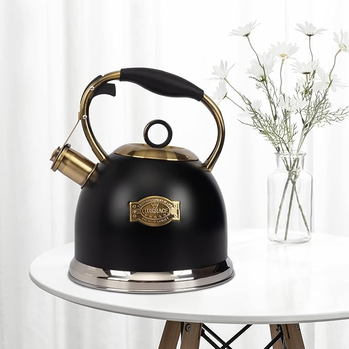Tea Kettle -3.0 Quart Tea Kettles Stovetop Whistling Teapot Stainless Steel Tea Pots for Stove Top Whistle Tea Pot