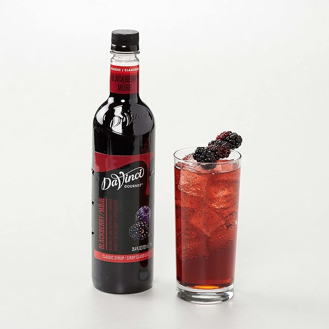 DaVinci Gourmet Classic Blackberry Syrup, 25.4 Fluid Ounces (Pack of 4)
