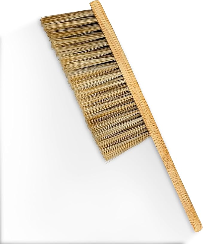 Rattleware Durable 11” Counter Brush - Solid Wood Handle, Horsehair Bristles & Static-Fre - Ideal for Home & Commercial Use