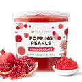 Tea Zone [7 Pounds] Pomegranate Popping Pearls for Boba Tea Beverages, Sweets, Ice Cream Topping | B2062