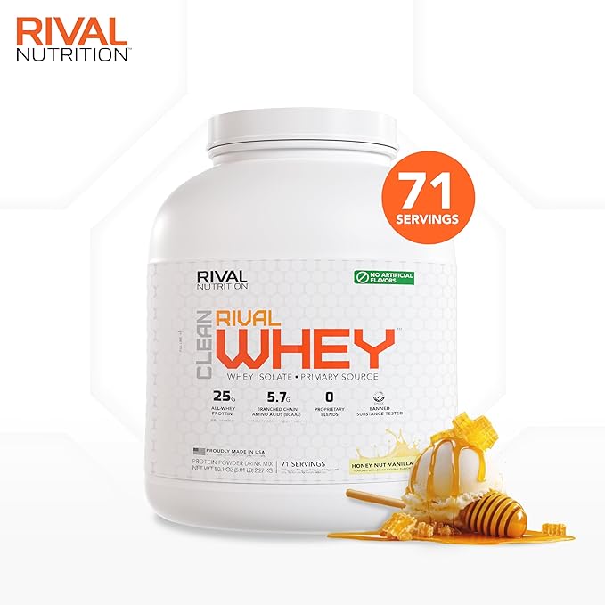 Naturally Flavored Rival Whey - Honey Nut Vanilla- 5lb