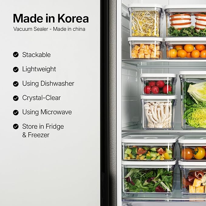 Premium Airtight Food Storage Containers, 2PC-SET(0.53qt), Smart One-Click Seal Lid, Patented Double Silicone Lining, 100% Leak Proof, BPA-FREE, Dishwasher, Freezer & Microwave Safe
