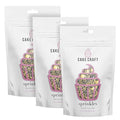 Cake Craft Gold & Black Sprinkles Mix – 3-Pack (100g Each) | Sugar Strands & Sugar Pearls | Luxurious Mixed Sprinkles for Cakes, Cupcakes, Cookies & More