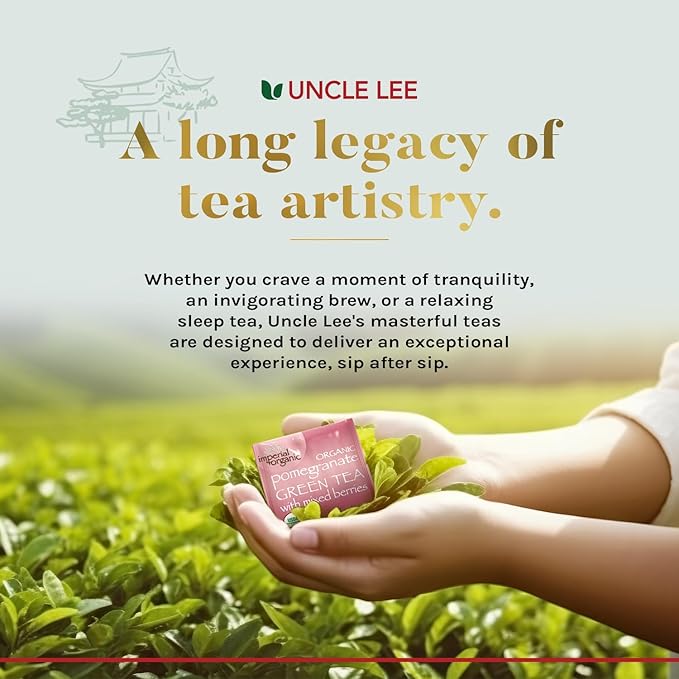 Uncle Lee’s Organic Tea Variety Gift Set – Wellness Collection with 8 Teas (6 Bags Each) in a Premium Gift Box, 3.3 Oz