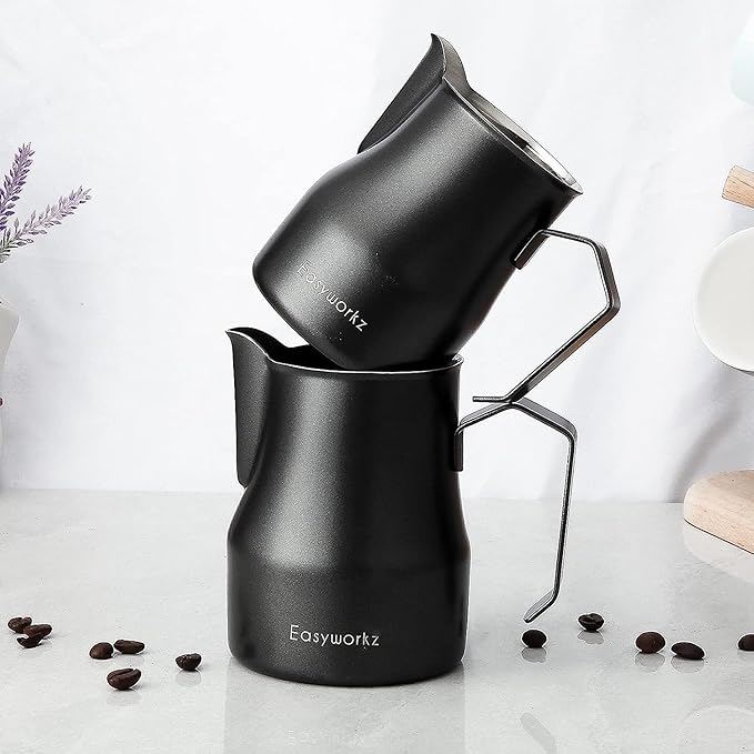 Easyworkz Espresso Steaming Pitcher Stainless Steel 15 oz Coffee Frothing Picther Milk Jug Cappuccino Latte Art Cup