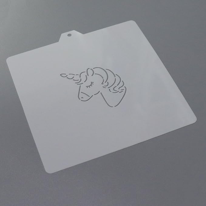 Cookie cutter and stencil set Baking stencils and cutters bundle DIY bakery decorating kit Cookie cutter with stencils Icing stencil Unicorn PYO Stencil paint your own cookies (Unicorn)
