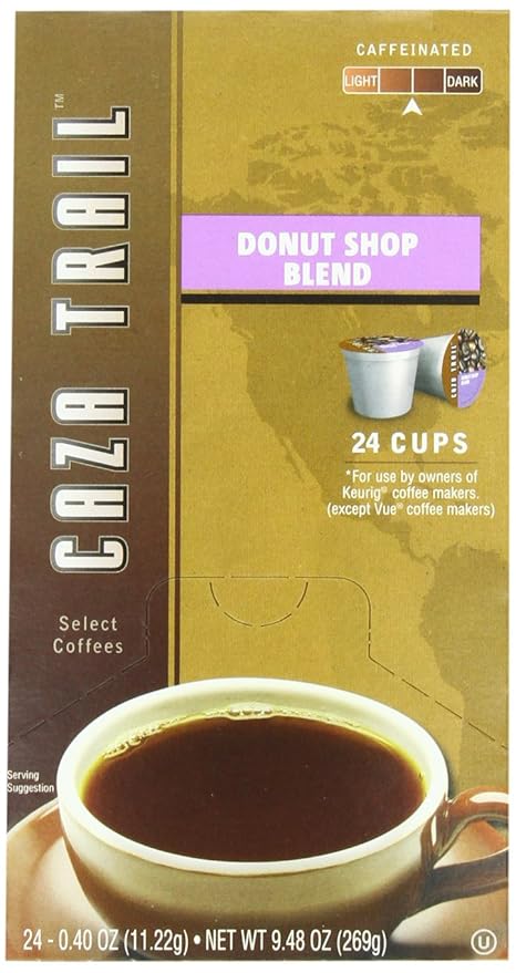 Caza Trail Coffee, Donut Shop Blend, 24 Single Serve Cups