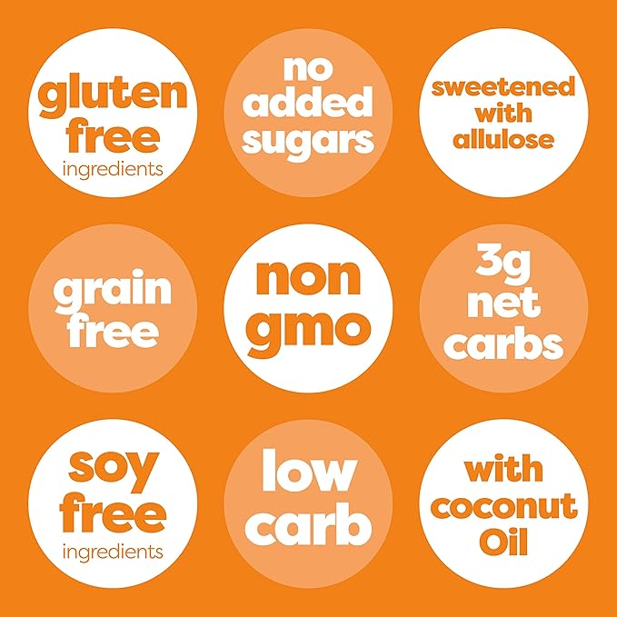 Kiss My Keto Sugar Free Granola, Peanut Butter Chocolate 1-Pack – Curb Cravings with Few Net Carbs – Allulose Sweetened, Resealable & Gluten-Free Crunchy Clusters – Grain Free Granola Great With Yogurt or Milk