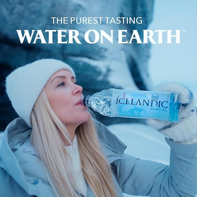 Icelandic Glacial Natural Spring Alkaline Water, 50.7 Fl Oz (Pack of 12)