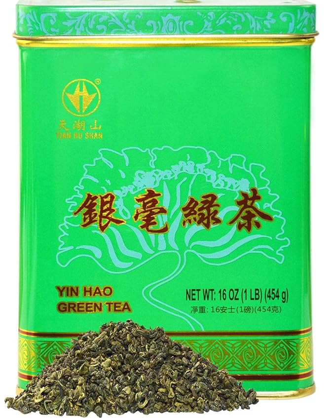 TIAN HU SHAN Premium Green Tea Loose Leaf 16 Ounce (454g)