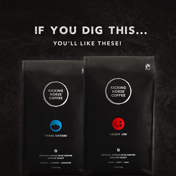 Kicking Horse Coffee, Smart Ass, Medium Roast, Whole Bean, 2.2 Pound - Certified Organic, Fairtrade, Kosher Coffee