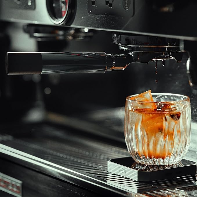 IKAPE 54mm Bottomless Naked Portafilter, Suitable for 54mm Breville Barista Series BES870/880 Machine & Solis Barista Machines (Included 18g Capacity Filter Basket)
