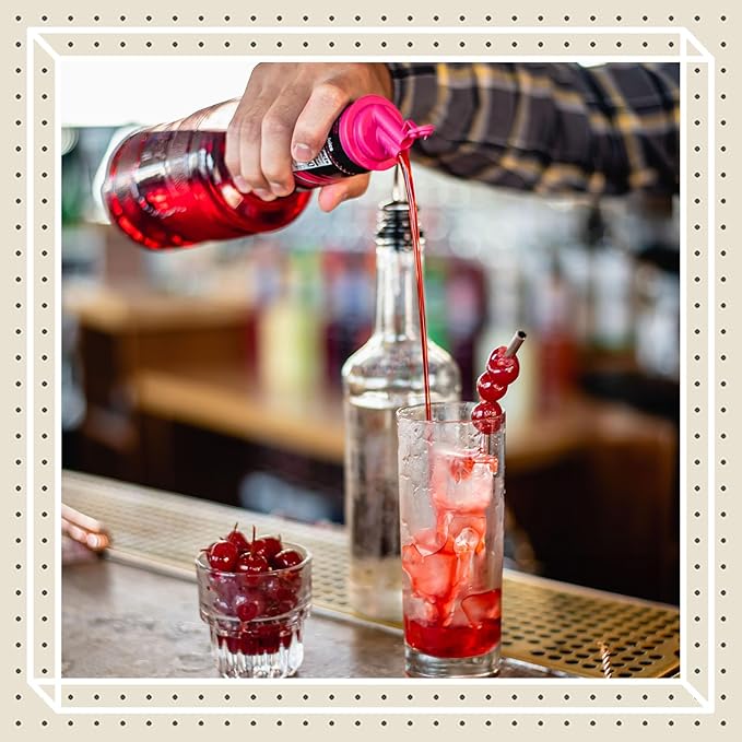 Finest Call Premium Grenadine Syrup Drink Mix, 1 Liter Bottle (33.8 Fl Oz), Pack of 3