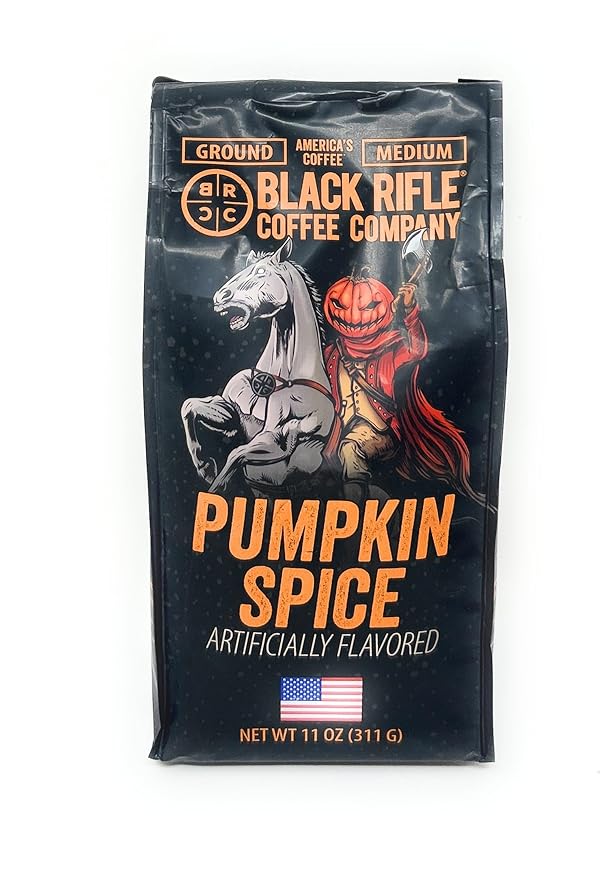 Black Rifle Coffee Company Pumpkin Spice, Medium Roast Ground Coffee, 11 OZ Bag