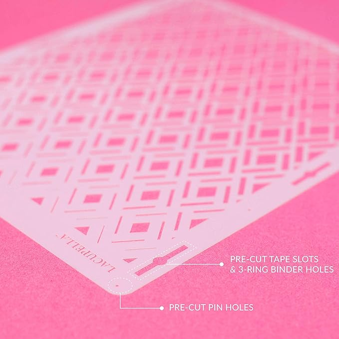 Cake Baking Stencil - Seamless Delicate Pattern for Decorating Tall Double Barrel Cake to Use with Buttercream, Royal Icing, Ganache, Paint, Airbrush (ORNA)