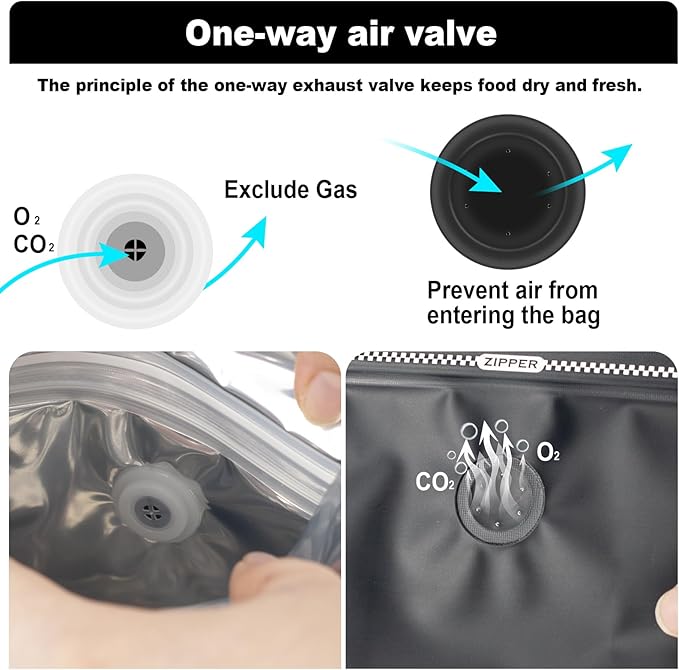 Coffee Bags with Valve(60pcs,16 oz,1 lb) Vented Coffee Beans Packaging Bags High Barrier Aluminumed Foil Flat Bottom Heat Sealed Side Zipper Resealable Storage Bag for Home or Business（White+Gray）