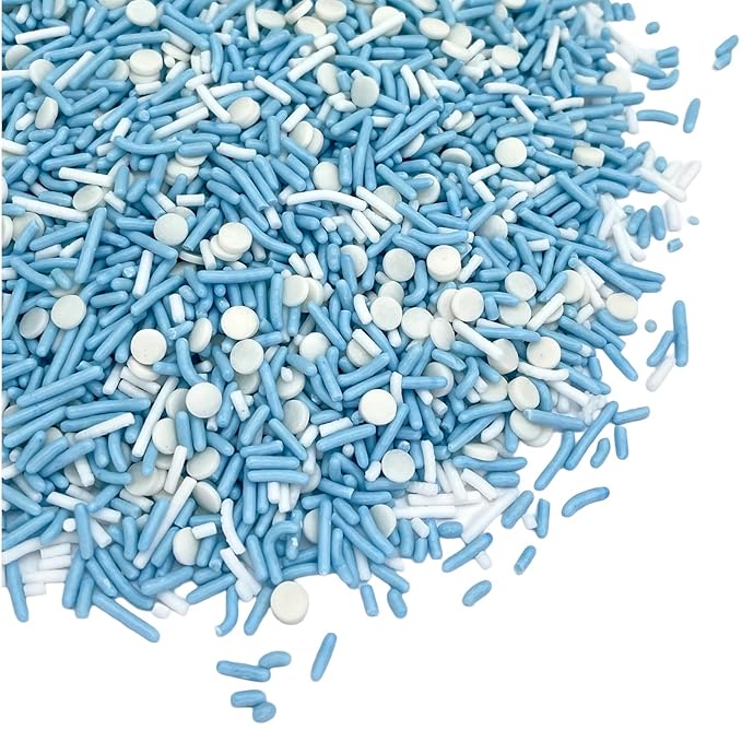 Manvscakes, No Artificial Dyes, Blue Sprinkles, Natural Sprinkles, Gluten Free, Birthday Sprinkles, Blue Cake Decorations, Star Sprinkles, Cookies, Fondant Cake, Natural Dessert Toppings, 3oz