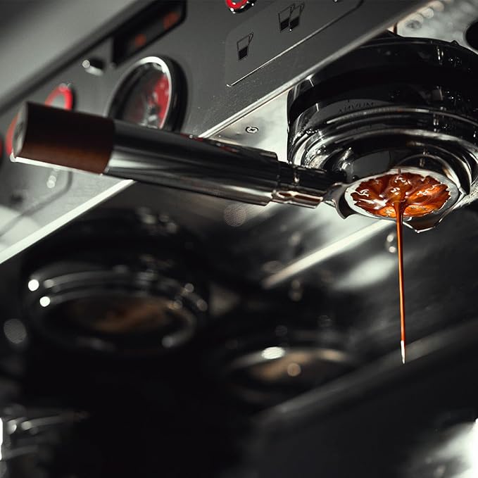 IKAPE 54mm Bottomless Naked Portafilter, Suitable for 54mm Breville Barista Series BES870/880 Machine & Solis Barista Machines (Included 18g Capacity Filter Basket)