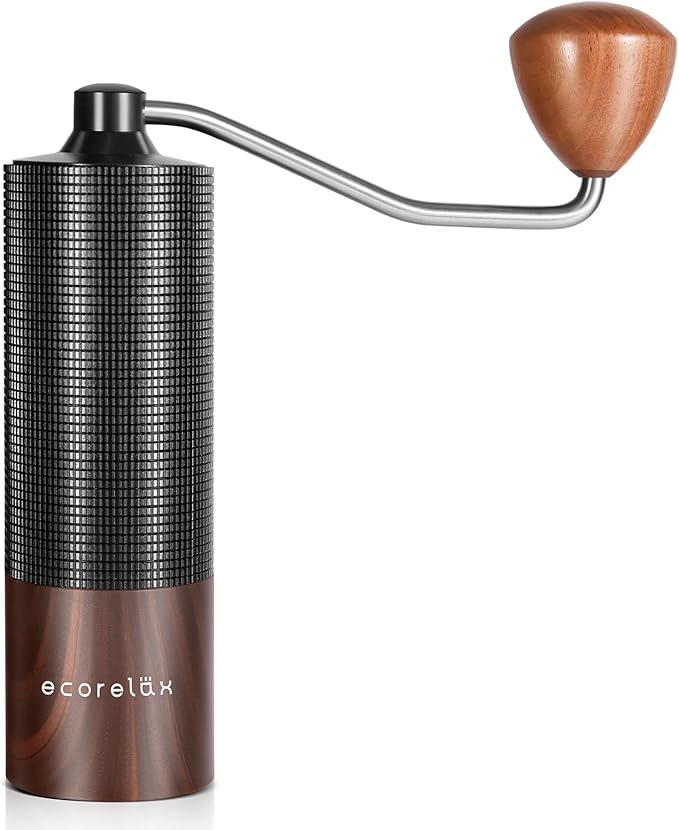ECORELAX Manual Coffee Grinder - Precision Grinding, Portable, Durable Design for Coffee Aficionados - Enhance Your Brewing Experience