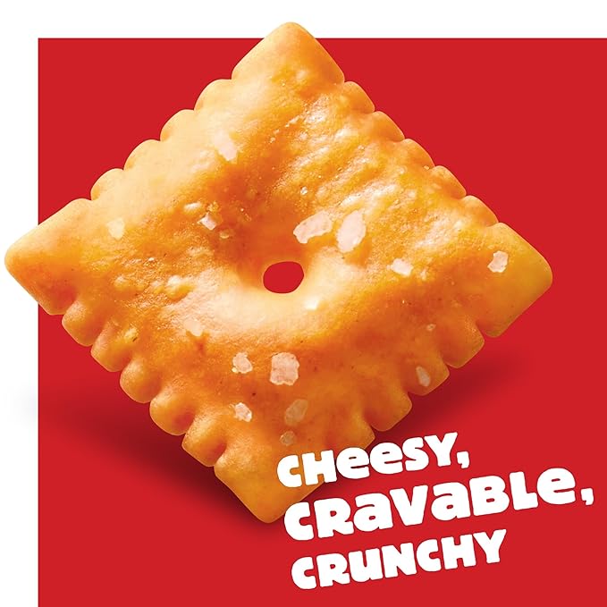 Cheez-It Cheese Crackers, Baked Snack Crackers, Lunch Snacks, Original (40 Packs)