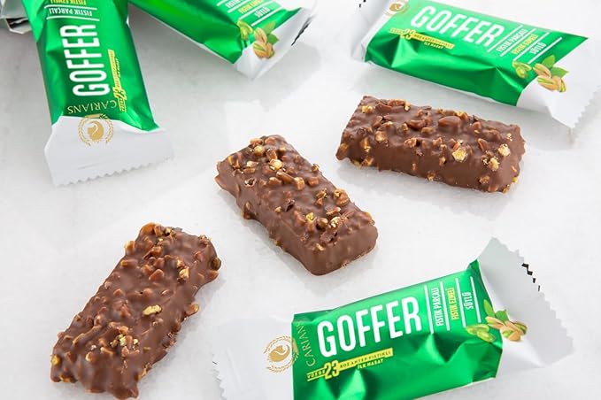 CARIANS One Bite Size Dubai Chocolate Wafers, 10 Pcs. Individually Wrapped Dubai Chocolate Wafers with Pistachio, Great for Gift Giving, Anniversary, Thanksgiving, Christmas