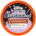 Java Factory Coffee Pods Vanilla Cream and Cinnamon Flavored Coffee for Keurig K Cup Brewers, Cappuccino, 40 Count