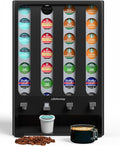 K Cup Holder Creative Coffee Pods Storage Stand Vending-Style K Pod Dispenser K Cup Organizer for 28 Pods
