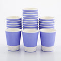 Restaurantware-12 Ounce Disposable Coffee Cups, 500 Ripple Wall Hot Cups For Coffee - Lids Sold Separately, Rolled Rim, Light Purple Paper Insulated Coffee Cups, For Hot Coffee, Tea, And More