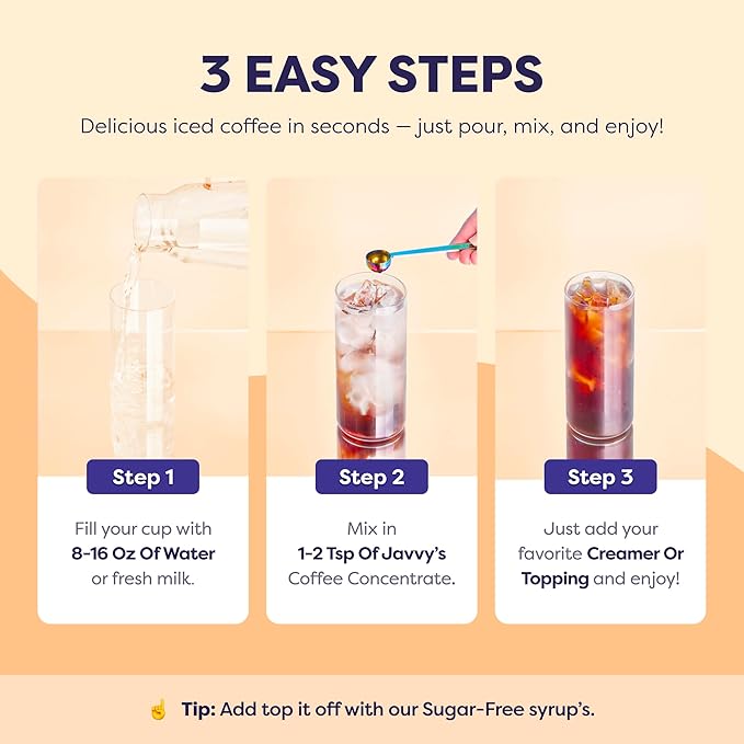 Coffee Concentrate - Limited Release Flavors - Cold Brew Coffee, Perfect for Hot or Iced Instant Coffees, Hot Drinks, Cold Brew Concentrate, 35 Servings - Salted Caramel