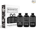 Trees Knees Maple Syrup Gift Set, Sweet Syrup Collection Includes Trio of Cinnamon, Butter Maple, and Coffee Flavored Syrups, Unique Gift Box for Foodies