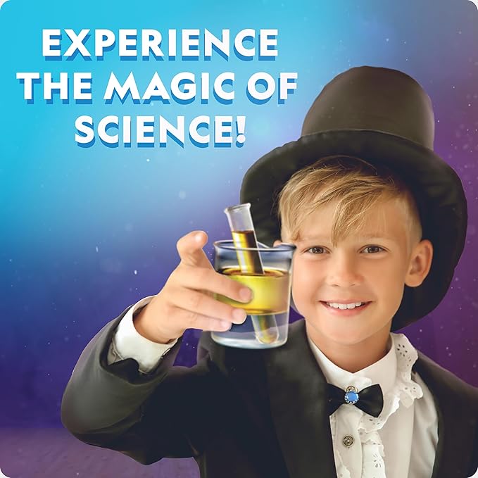 NATIONAL GEOGRAPHIC Science Magic Kit – Science Kit for Kids with 100+ Unique Experiments and Magic Tricks, Chemistry Set and STEM Project, A Great Gift for Boys and Girls (Amazon Exclusive)