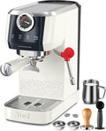 Tuni E2 58mm Espresso Machine 20Bar Espresso Maker, 𝐃𝐮𝐚𝐥 𝐁𝐨𝐢𝐥𝐞𝐫 Coffee Maker with 10mm Steam Milk Frother, Semi-automatic Coffee Machine with UKLA Pump for Espresso, Gift for Coffee Lover