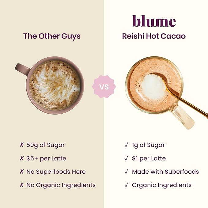 Blume Superfoods Latte - Salted Caramel Powder, Dandelion Root powder, Maca Powder, Pink Himalayan Salt, Low-Sugar, Inflammation support, Organic, Vegan And Keto Friendly - 25 Servings