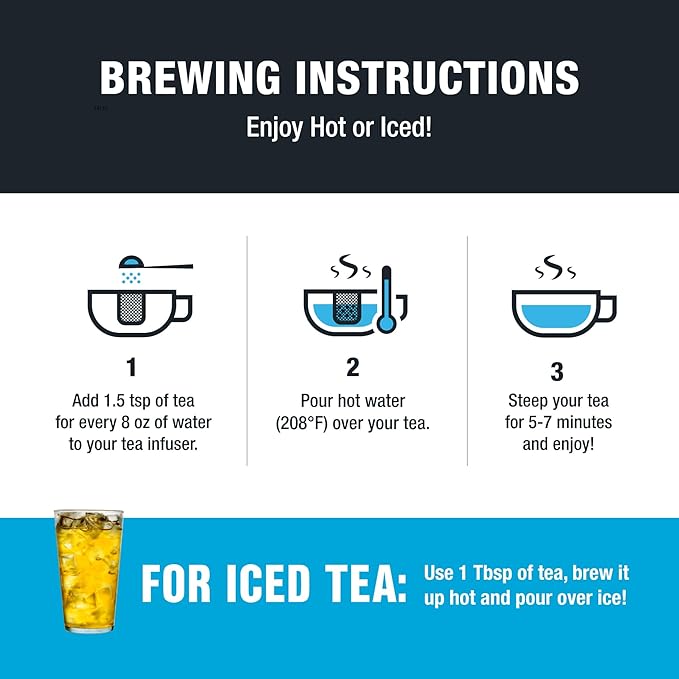 Tiesta Tea - Meyer Lemon Zest, Loose Leaf, Zesty Lemon Herbal Tea, Premium Non-Caffeinated Blend, Makes Hot or Iced & Up to 50 Cups, 4oz Refillable Tin