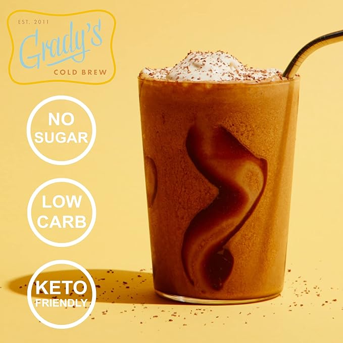 GRADY’S COLD BREW, New Orleans Style, 100% Arabica Ground Coffee & Chicory Pouches, 12 Bundles of 4 Easy-to-Brew Bean Bags, Makes 144 drinks