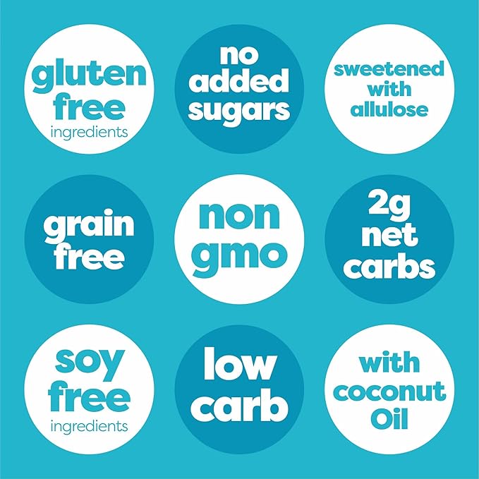 Kiss My Keto Sugar Free Granola, Coconut Almond Pecan 1-Pack – Curb Cravings with Few Net Carbs – Allulose Sweetened, Resealable & Gluten-Free Crunchy Clusters – Grain Free Granola Great With Yogurt or Milk