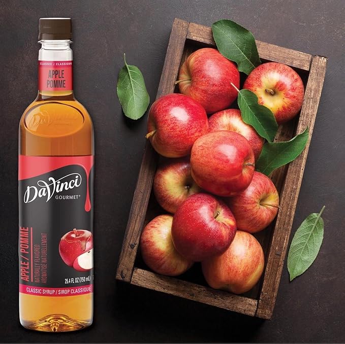 DaVinci Gourmet Classic Apple Syrup, 25.4 Fluid Ounces (Pack of 4)