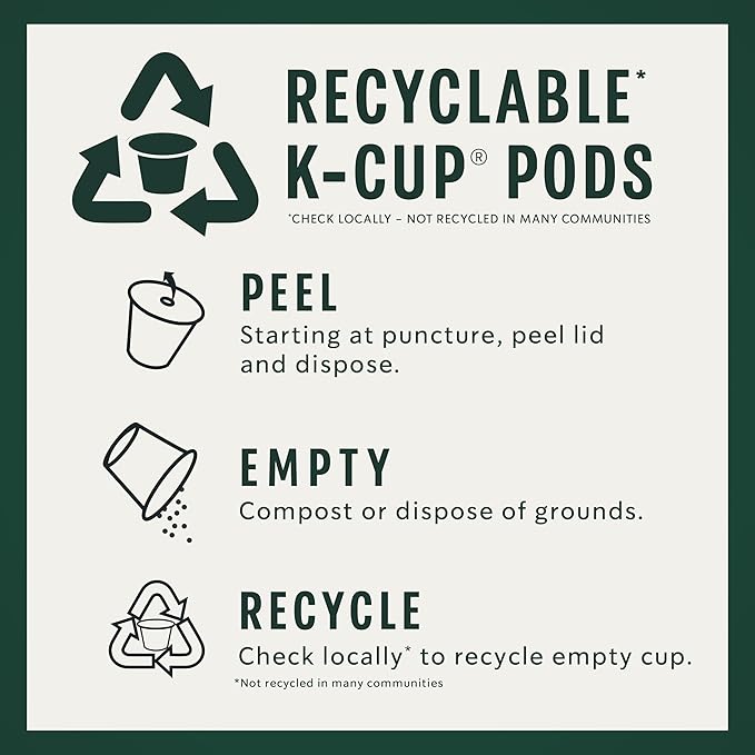 Starbucks K-Cup Coffee Pods, Dark Roast Coffee, French Roast for Keurig Brewers, 100% Arabica, 1 box (22 pods)