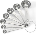 TILUCK Stainless Steel Measuring Spoons Set,Coffee Scoop Spoon,Kitchen Gadgets for Cooking & Baking,Set of 7