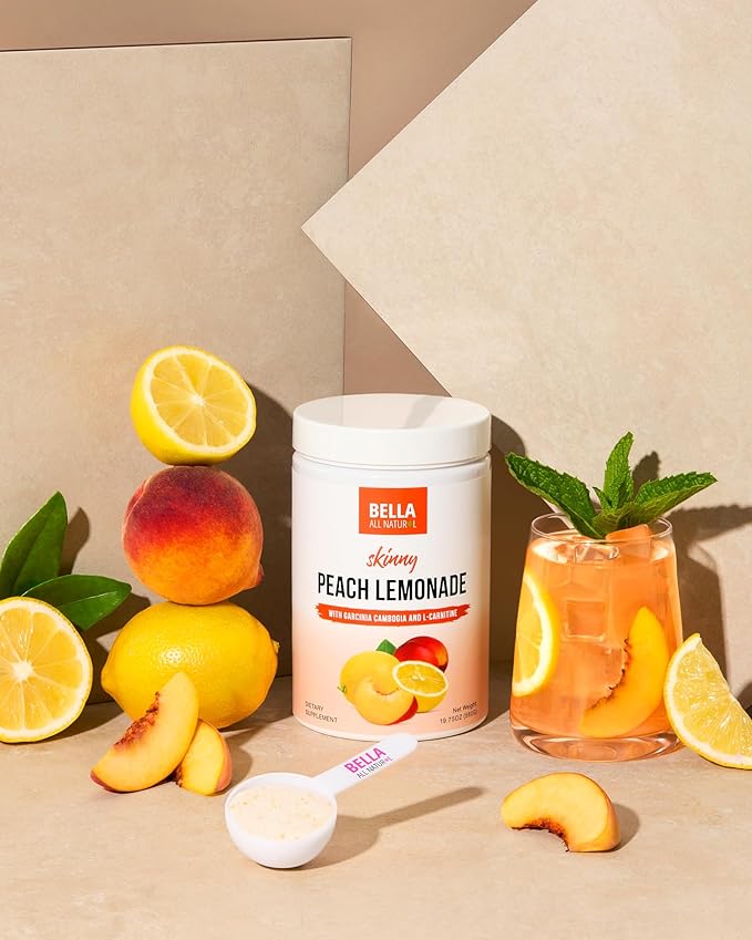 Bella All Natural Skinny Lemonade - Peach Flavor, 560g