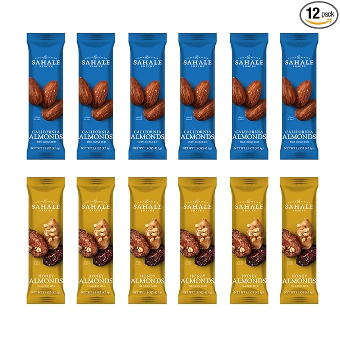 Sahale Snacks Almonds Variety Pack, 1.5 Ounces (Pack of 12)
