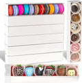 50 Pack 12x2.2x2 Inch Chocolate Covered Strawberry Boxes with Clear Window Packing for Macaron, Truffle, Cookie & Bakery Boxes