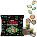 Fruidles 25-Pack Casino Poker Chips, Belgian Milk Chocolate Coins, Kosher Certified Dairy, Non GMO