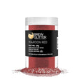 Maroon Red BREW GLITTER Edible Glitter For Drinks, Cocktails, Beer, Garnish Glitter & Beverages | KOSHER & HALAL Certified | 100% Edible & Food Grade | Vegan, Gluten, Nut Free (25g, Maroon Red)