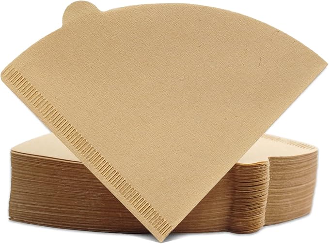 Cone Coffee Filters Size 01, 100 Count Unbleached 1-2 Cups Disposable V01 Coffee Paper Filters, Compatible with Cone Shaped Pour Over Coffee Filter and Drip Coffee Maker