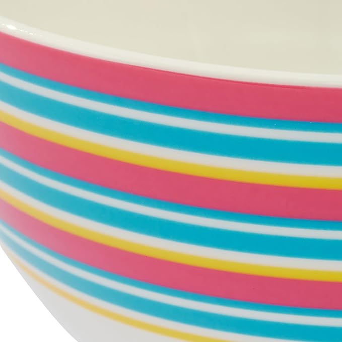 Spode Kit Kemp Mug | 17oz Calypso Stripe Coffee & Tea Mug | Made from Porcelain | Dishwasher and Microwave Safe | Vibrant Dinnerware Ideal for Summer