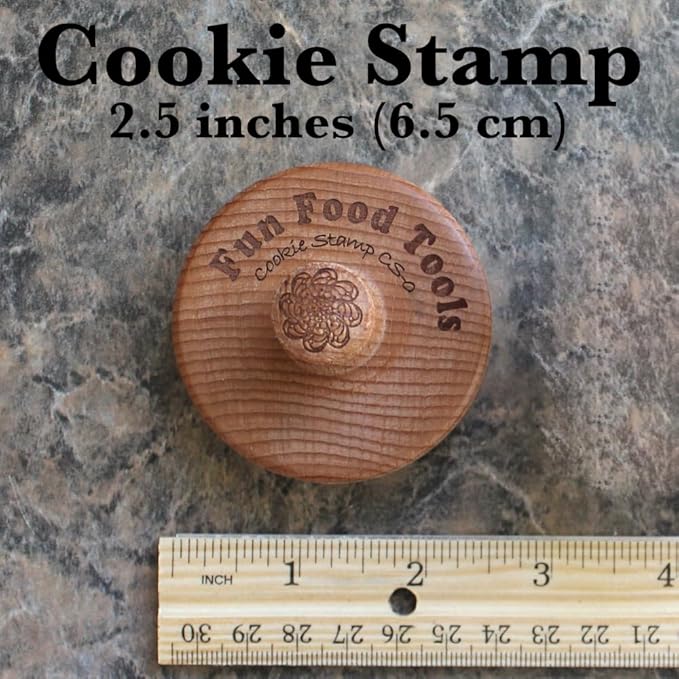 Wood Cookie Stamp, 2.5 Inch (Happy Easter CS-108)