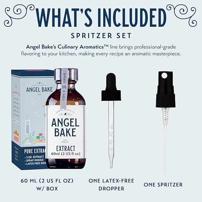 Pure Bulgarian Lavender Extract For Baking And Mixology. Culinary Aromatics With Spritzer And Dropper. Keto Friendly, Vegan, Gluten Free. (Lavender, 2 Oz w/ Spritzer & Dropper)