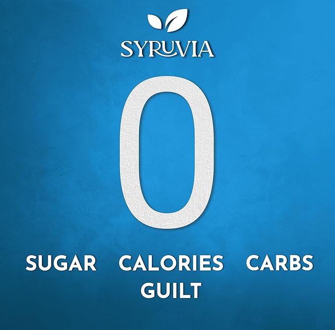Syruvia Sugar-Free Cherry Syrup, Flavored Syrup for Drinks, Cocktails, Lemonades, Iced Teas, and Desserts – 25.4 fl oz, With Pump