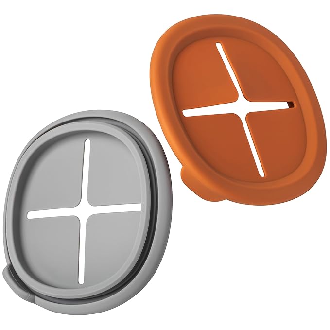 Moonkie Baby Storage Container Snack Lids for 8 oz | 2 Pack